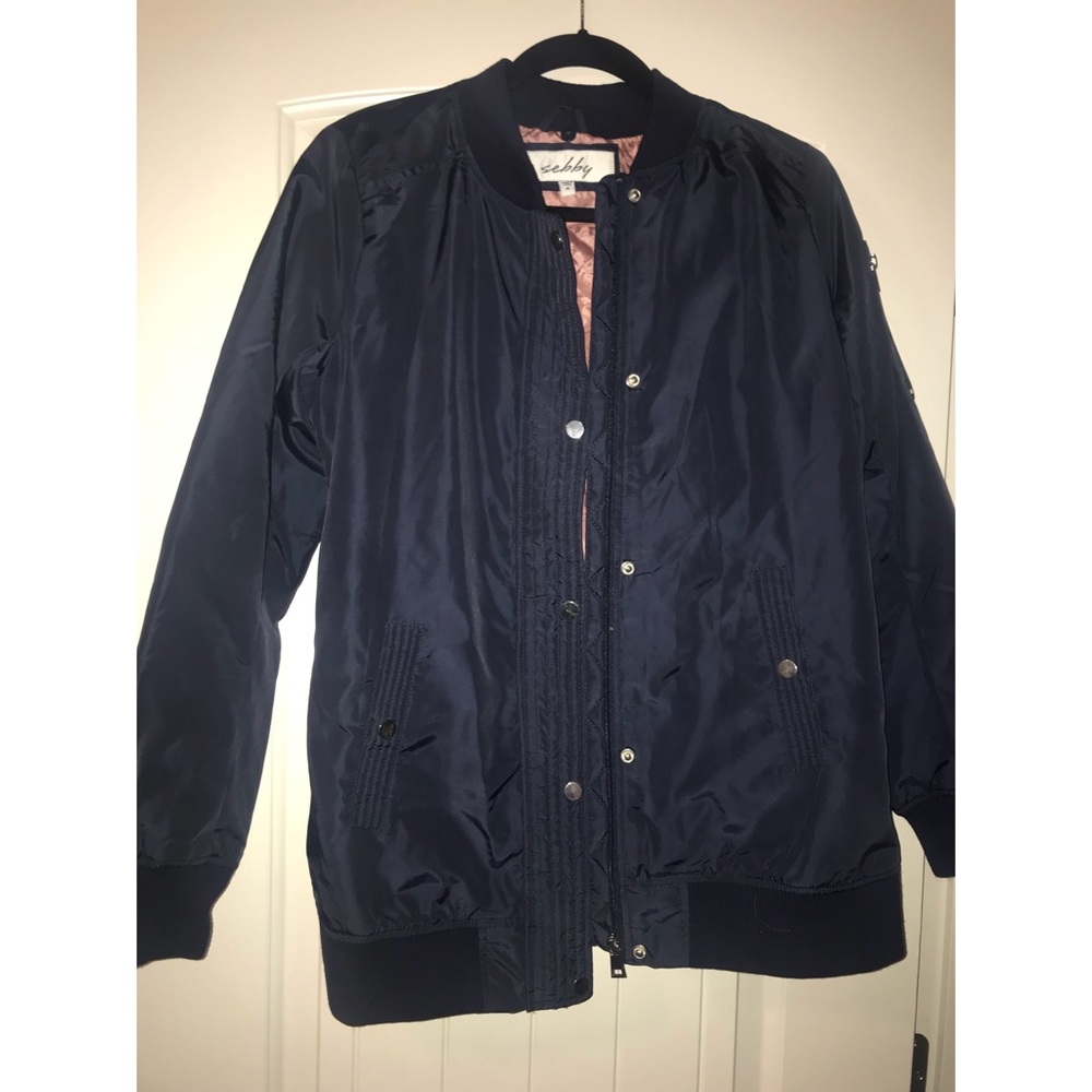 Navy Bomber Jacket - image 1